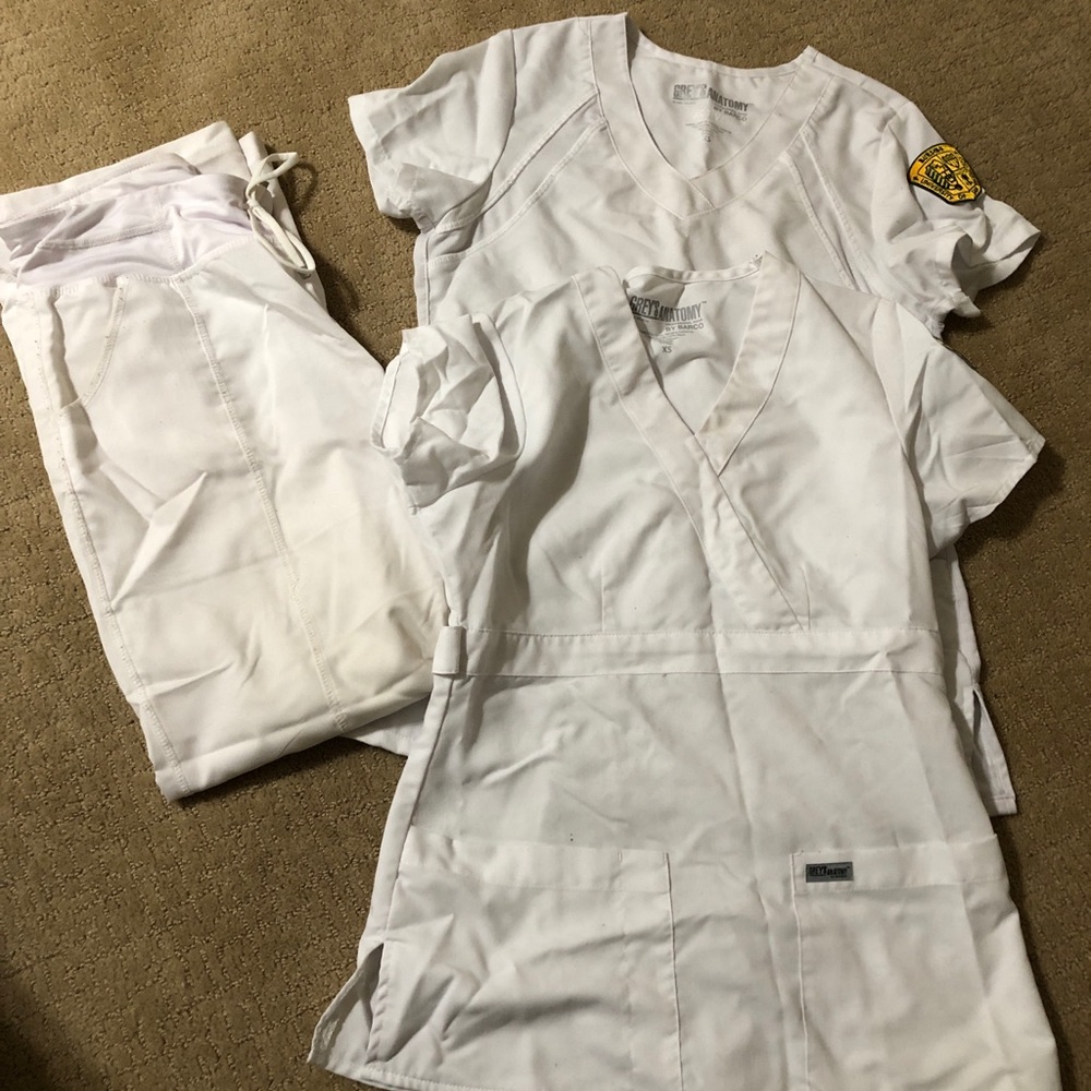 Women’s Grey’s Anatomy White Scrubs